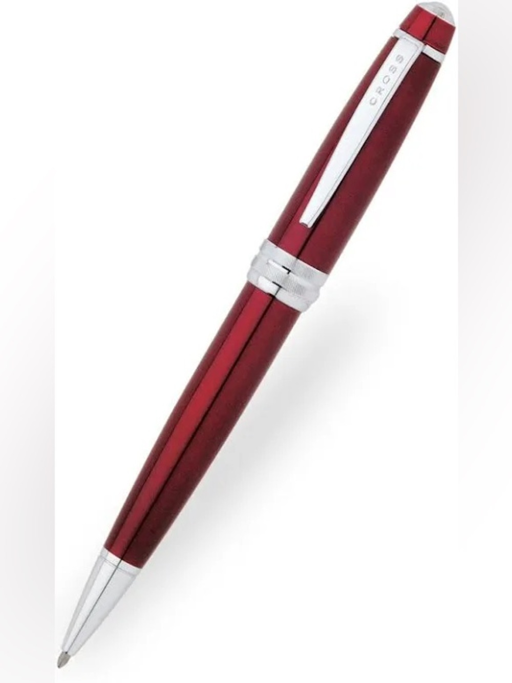 Cross Bailey Ballpoint Pen Set in Red Lacquer with Bonus Refills.